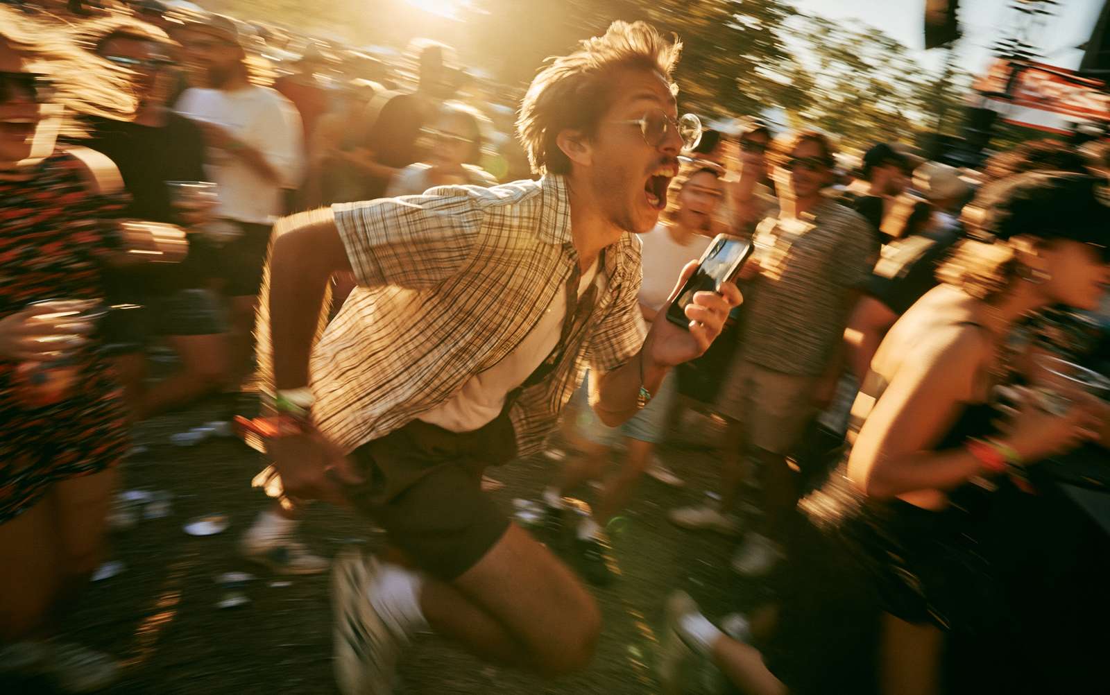 A reader, mid-save, navigating at speed